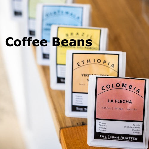 Coffee beans available on The Town Roaster website online store