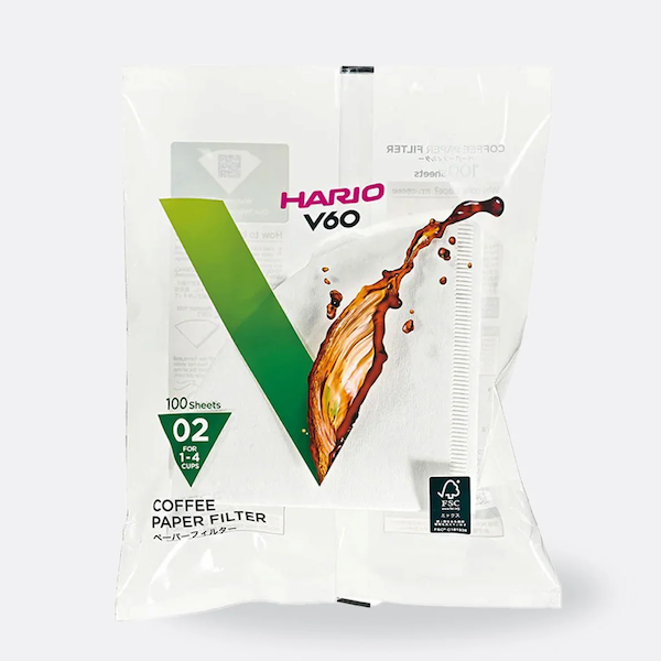Hario V60 02 Filters 100 Pack Coffee Filters from The Town Roaster