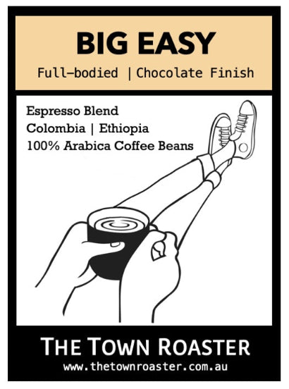 Big Easy Espresso Blend coffee beans from The Town Roaster