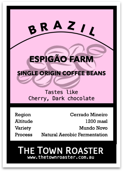 Brazil Espigao Farm Coffee from The Town Roaster