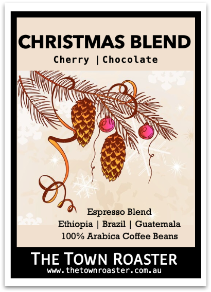 The Town Roaster Christmas Seasonal Espresso Blend coffee beans