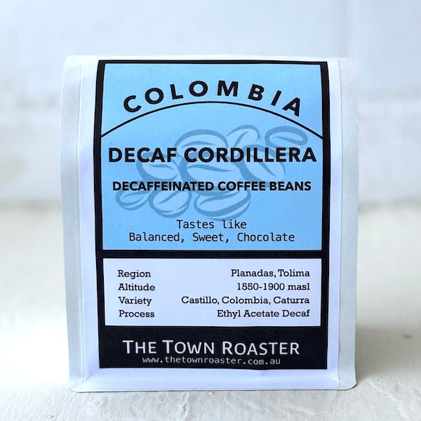 Colombia Decaffeinated coffee beans from The Town Roaster