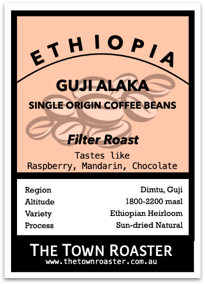 Ethiopia Alaka Filter Roast Coffee from The Town Roaster