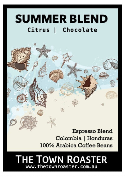The Town Roaster Summer Seasonal Espresso Blend coffee beans