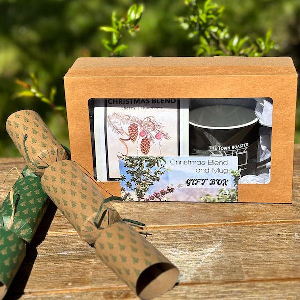 Coffee Gift Box with Mug and Christmas Blend Coffee beans from The Town Roaster