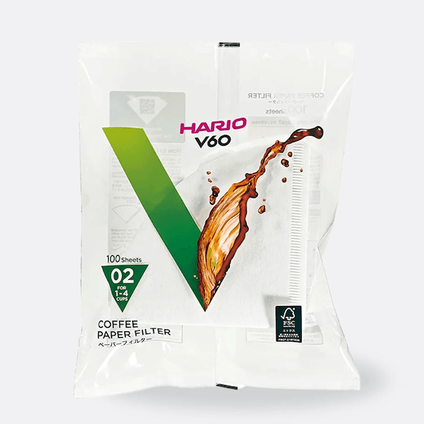 Hario V60 02 Filters 100 Pack Coffee Filters from The Town Roaster