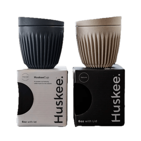 Huskee 6oz Reusable Cup with Lid Coffee cup from The Town Roaster