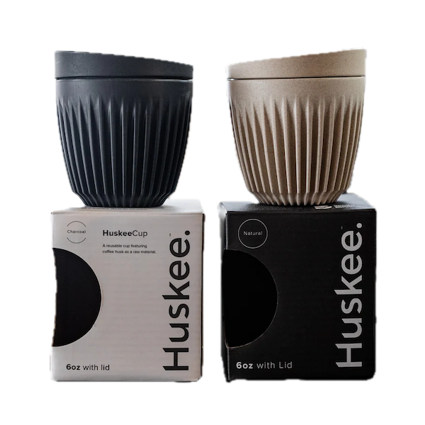 Huskee 6oz Reusable Cup with Lid Coffee cup from The Town Roaster