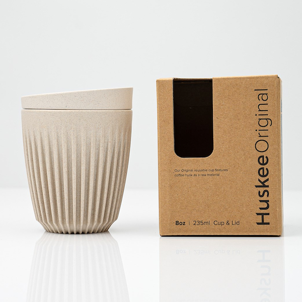 Huskee 8oz Reusable Cup with Lid  from The Town Roaster