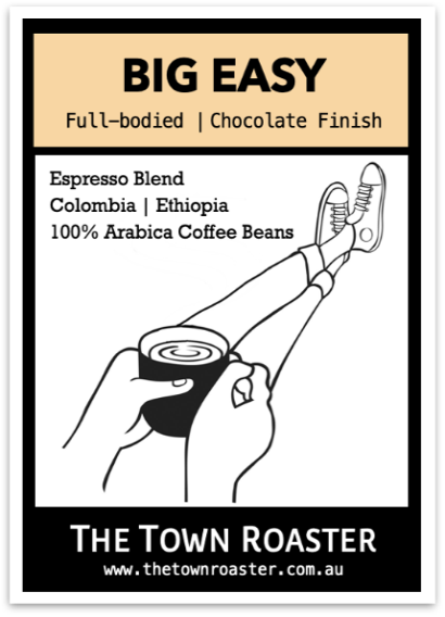 Big Easy Espresso Blend coffee beans from The Town Roaster