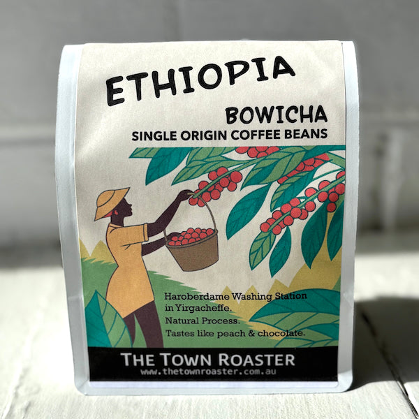 The Town Roaster Single Origin Ethiopia Yirgacheffe Bowicha coffee beans