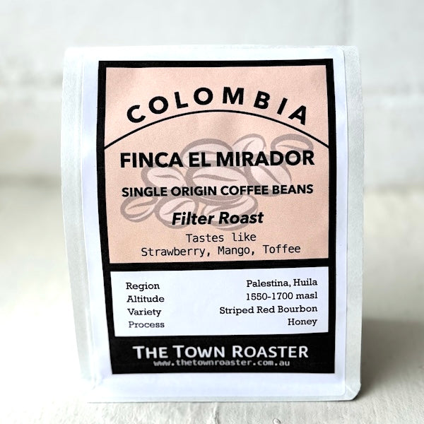 The Town Roaster Single Origin coffee beans from Colombia Finca El Mirador