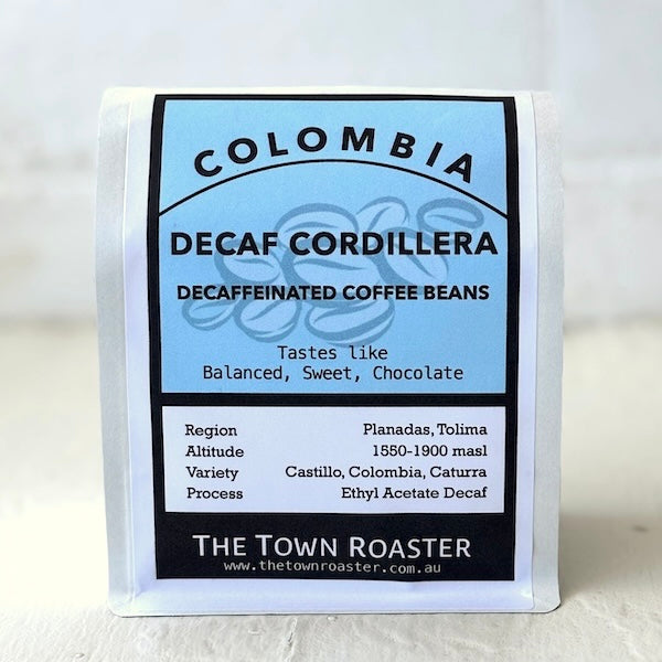 Colombia Decaffeinated coffee beans from The Town Roaster