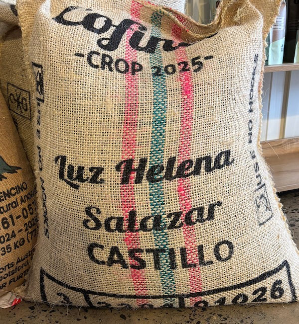 Colombia Finca Maracay Luz Helena coffee bean sack