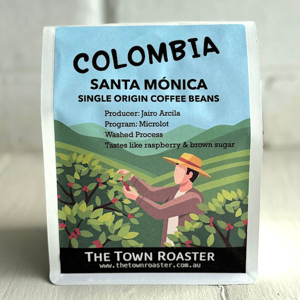 The Town Roaster Single Origin Colombia Santa Monica coffee beans