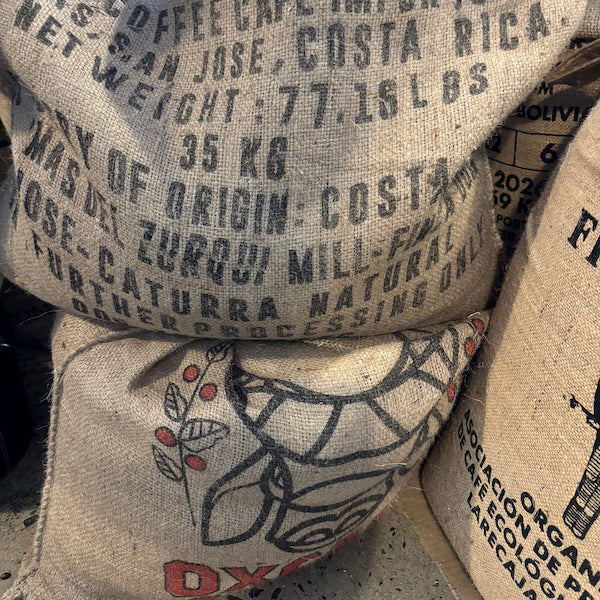Costa Rica coffee beans sack from Finca Don Jose farm