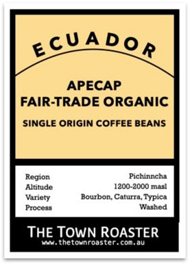 Ecuador APECAP Organic Coffee from The Town Roaster