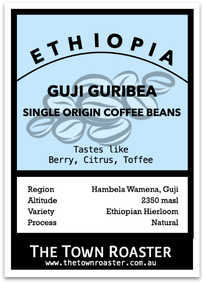 Ethiopia Guji Guribea Coffee beans from The Town Roaster