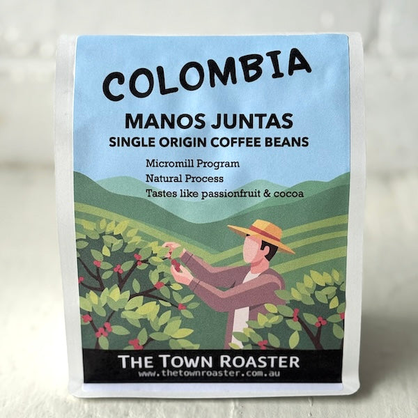 The Town Roaster Single Origin Colombia Manos Juntas coffee beans