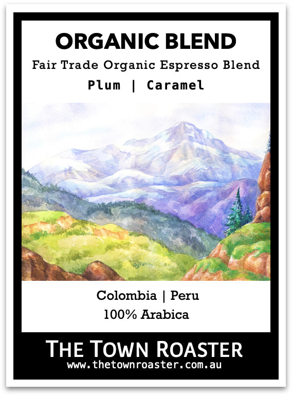 The Town Roaster Organic Espresso Blend coffee beans