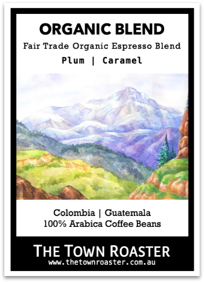 Organic Espresso Blend coffee beans from The Town Roaster