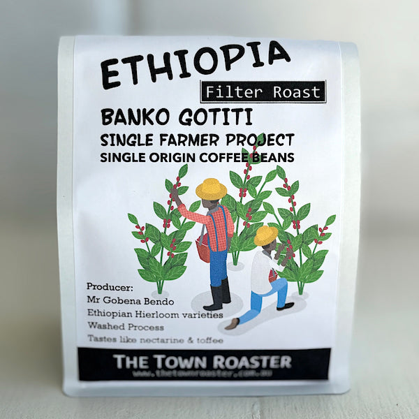 The Town Roaster Single Origin Ethiopia Banko Gotiti Single Farmer Project filter roast coffee beans