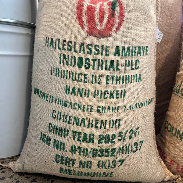 Ethiopia Single Farmer Project coffee sack