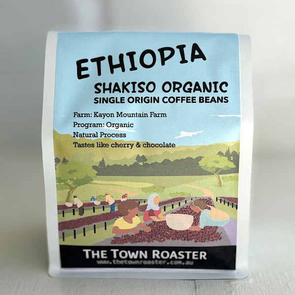The Town Roaster Single Origin Ethiopia Shakiso Organic coffee beans