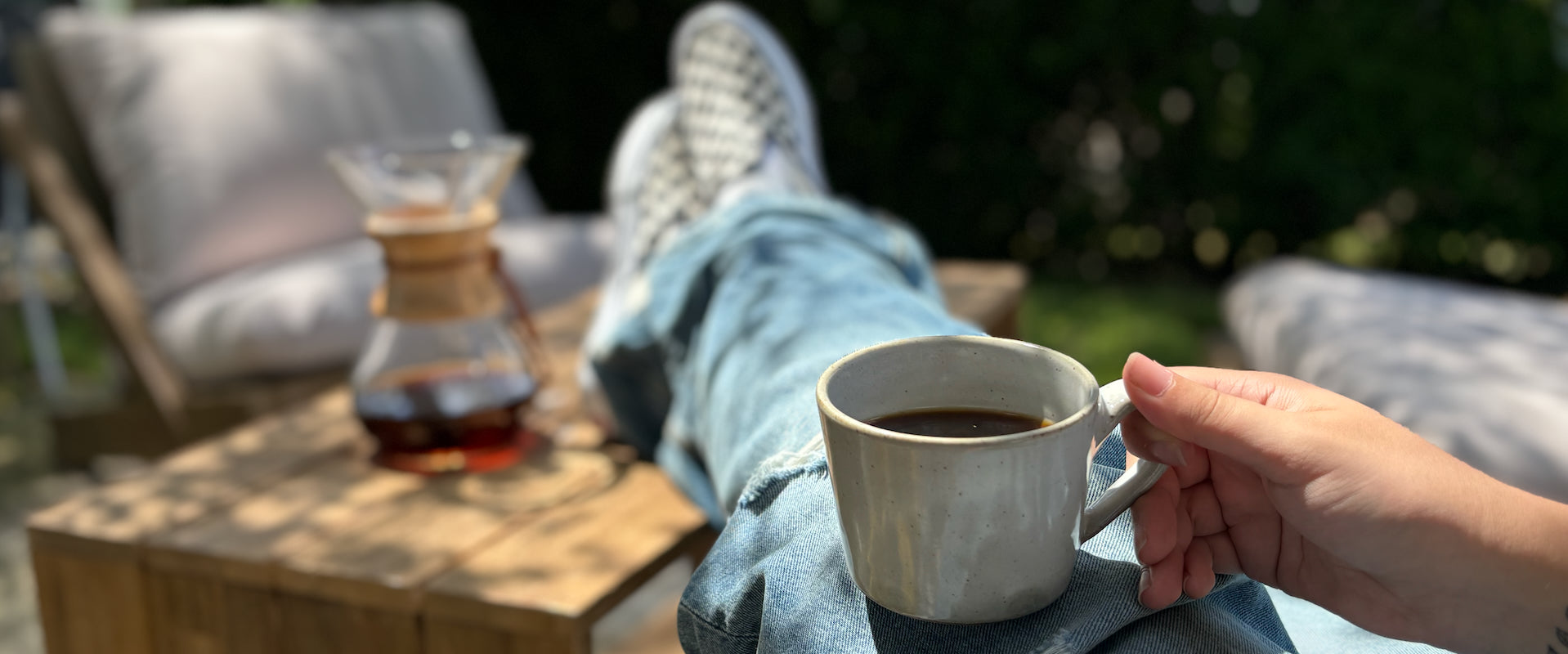 The Town Roaster coffee making ritual with coffee beans
