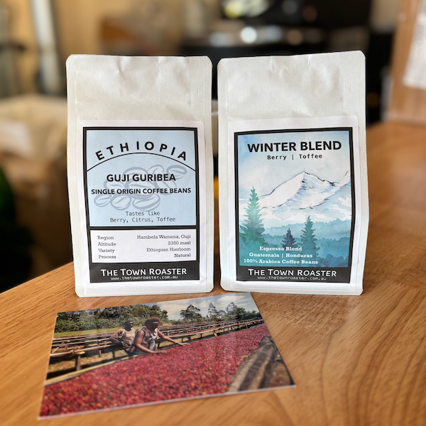 Coffee Gift Box with Seasonal Blend and Featured Single Origin Coffee from The Town Roaster