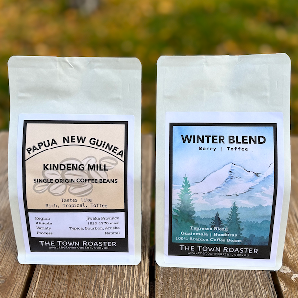 Coffee Gift Box with Seasonal Blend and Featured Single Origin Coffee from The Town Roaster