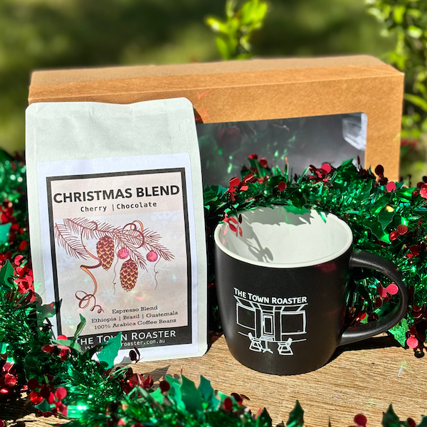 Coffee Gift Box with Mug and Christmas Blend Coffee beans from The Town Roaster